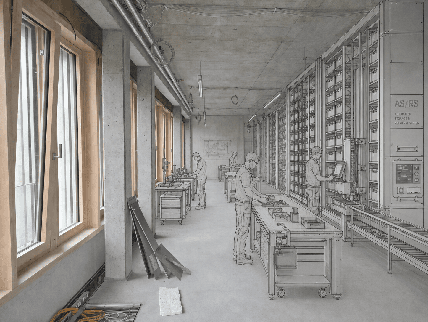 Sven Schulze visiting Tube Mill Control’s future headquarters.